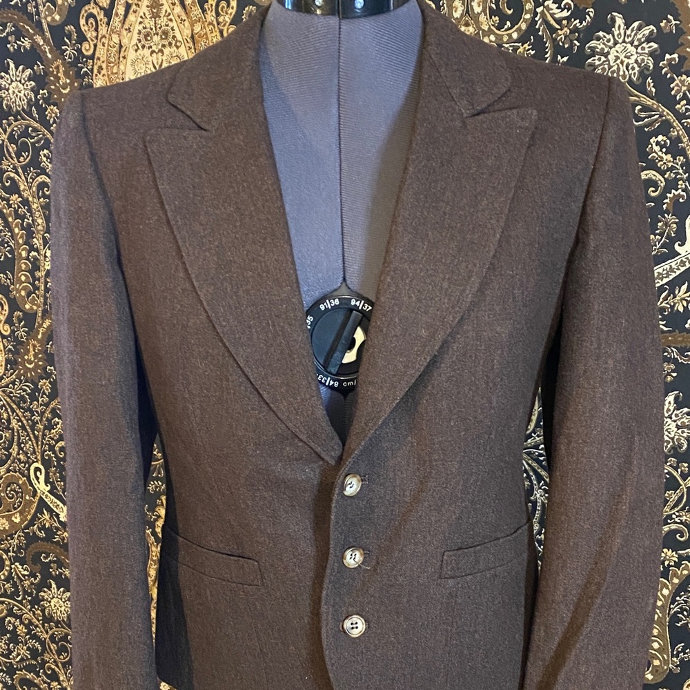 Vintage J.G. Hook Rich Brown Wool Blazer Jacket 6